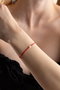 Heliophilia Silver Pulsera de Plata de Ley 925 en Oro y Rojo con Baño de Oro Rosa